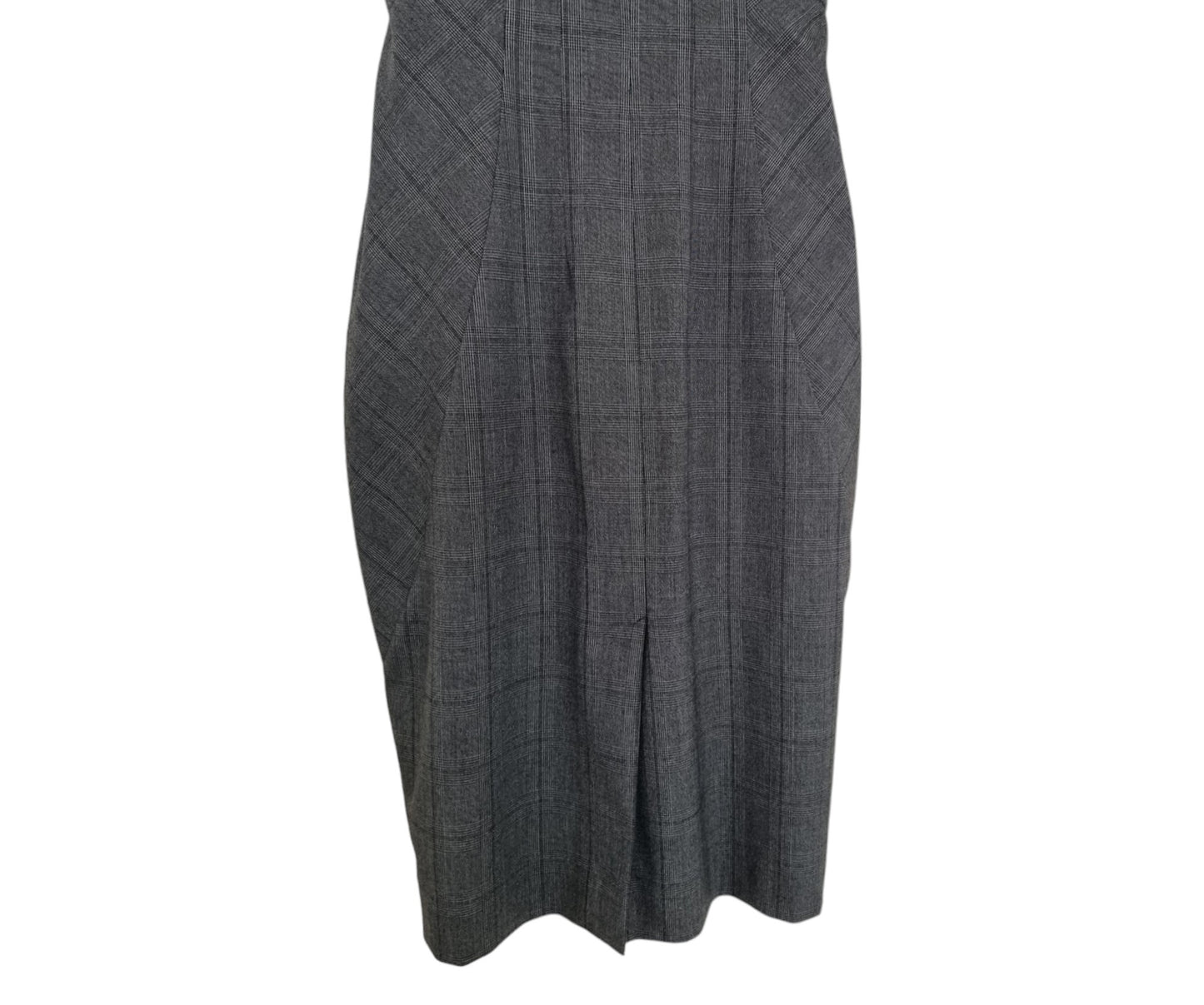 Alexon Grey Striped Pencil Dress UK 12 US 8 EU 40 Timeless Fashions