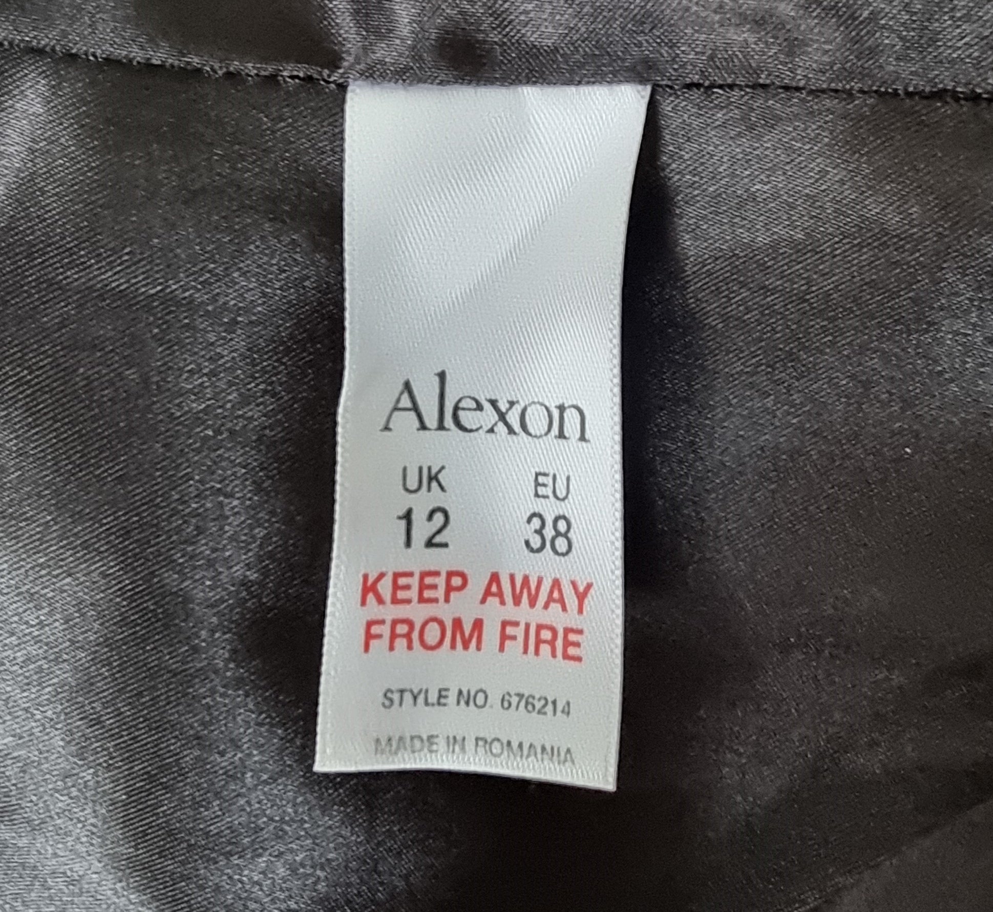 Alexon Grey Striped Pencil Dress UK 12 US 8 EU 40 Timeless Fashions