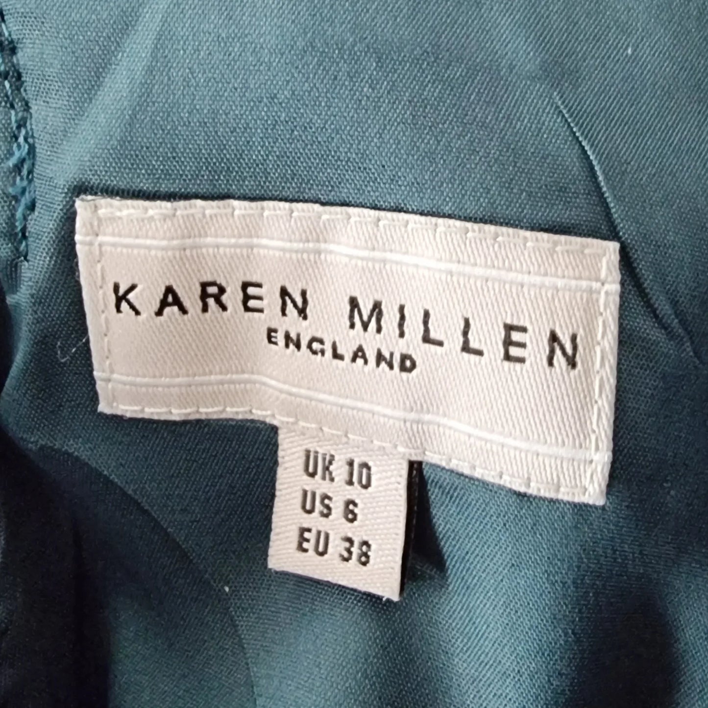 Karen Millen Emerald Green Satin Look Occasion Dress UK 10 US 6 EU 36 - Timelessfashions