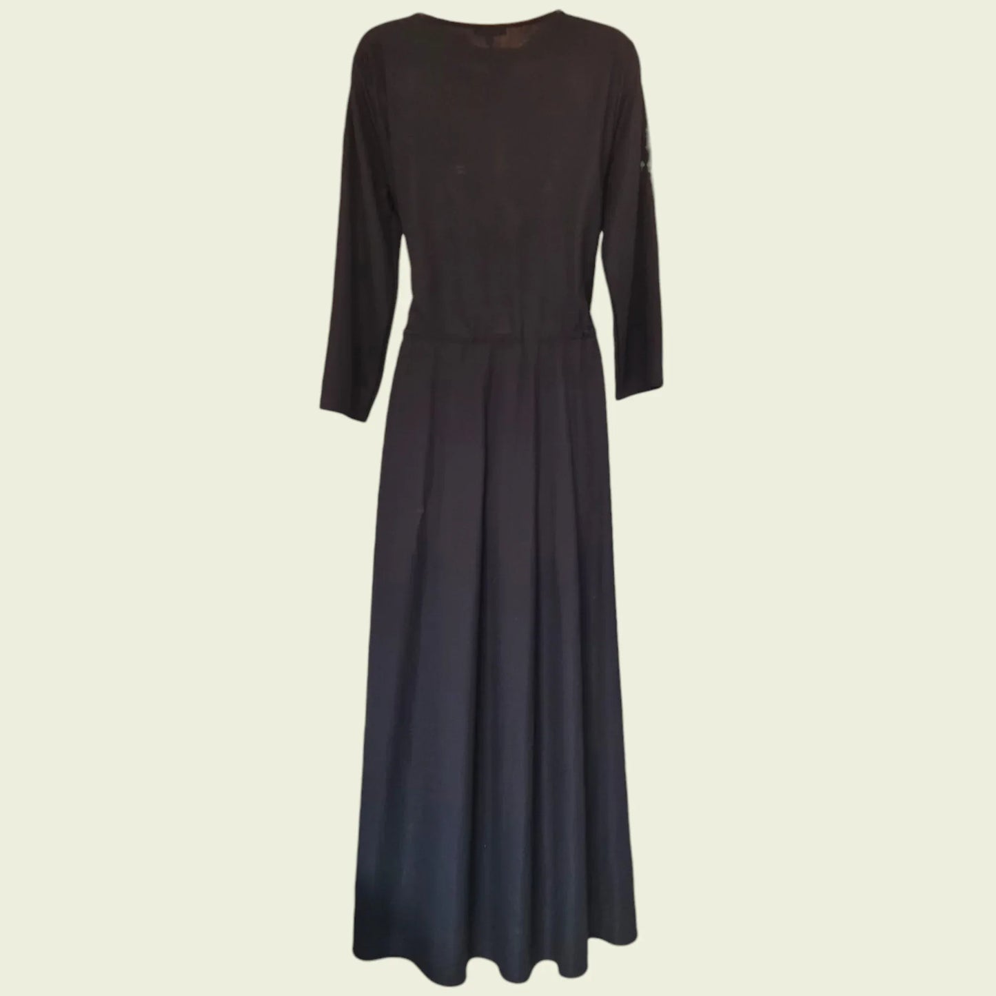 massimo dutti black maxi dress Massimo Dutti Vintage Black Maxi Dress UK 16 US 12 EU 44 IT 48