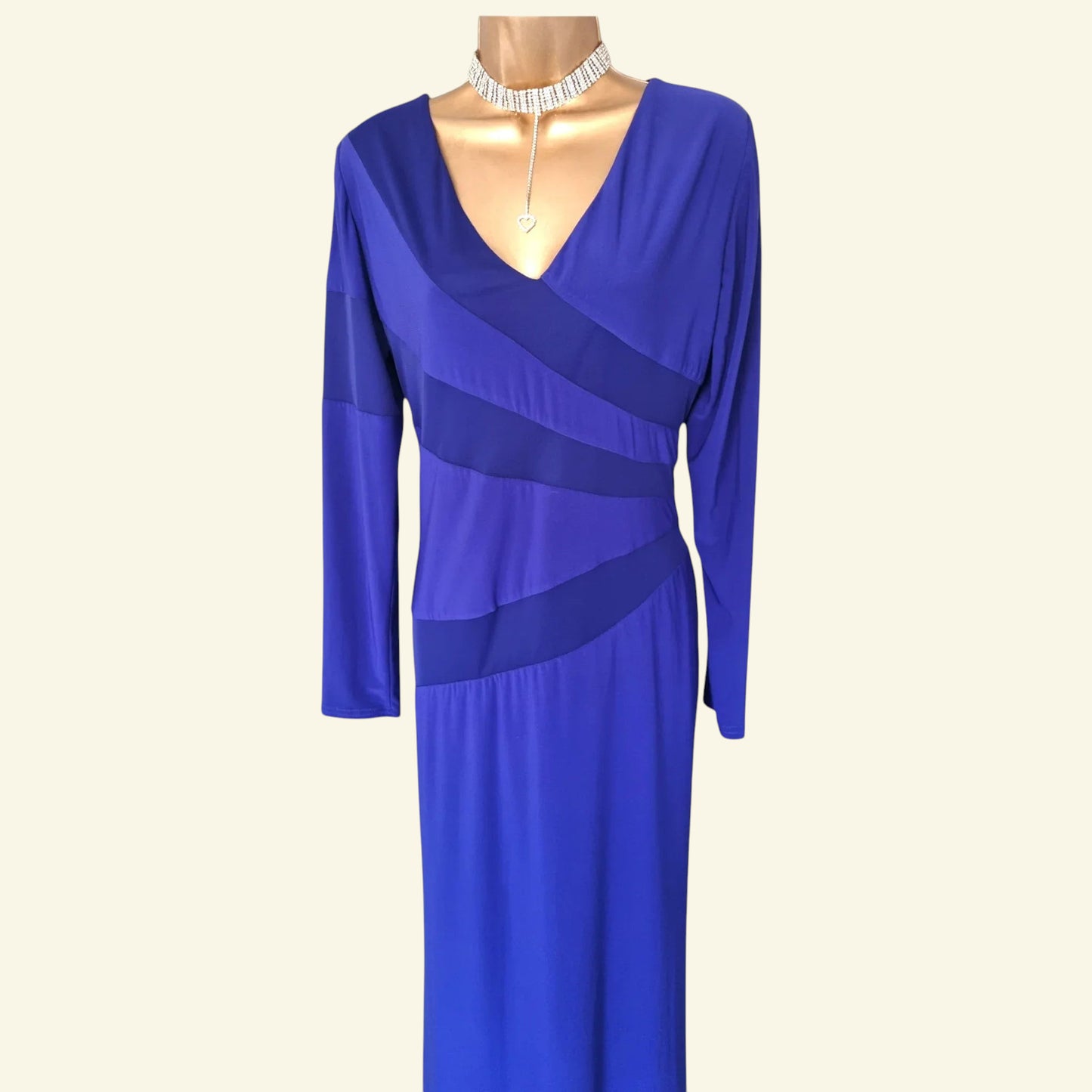 Michaela Louisa Vintage Blue Special Occasion Dress UK 18 US 14 EU 46 - Timelessfashions