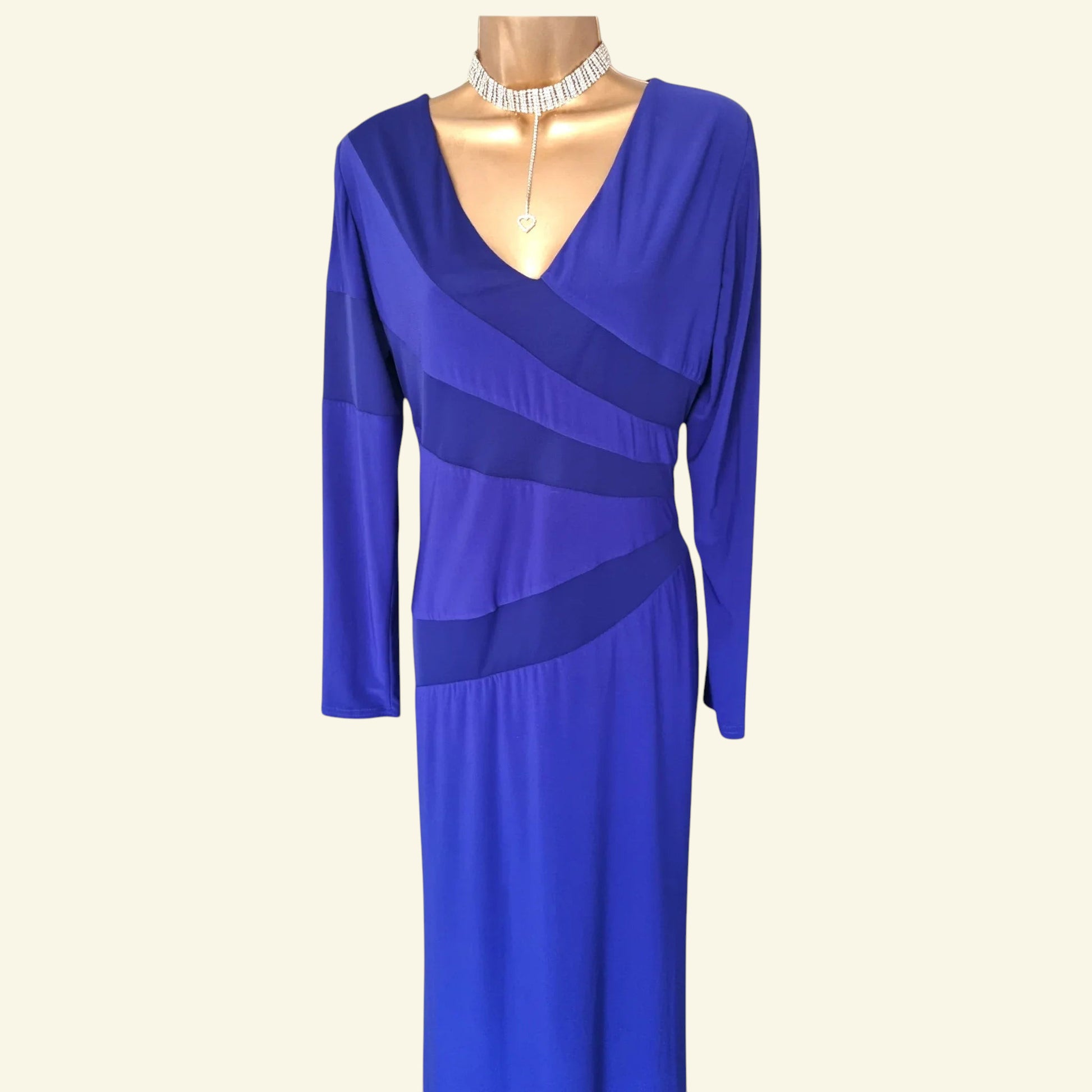 Michaela Louisa Vintage Blue Special Occasion Dress UK 18 US 14 EU 46 - Timelessfashions