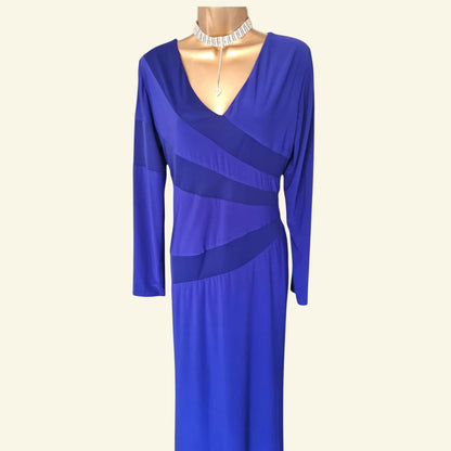 Michaela Louisa Vintage Blue Special Occasion Dress UK 18 US 14 EU 46 - Timelessfashions
