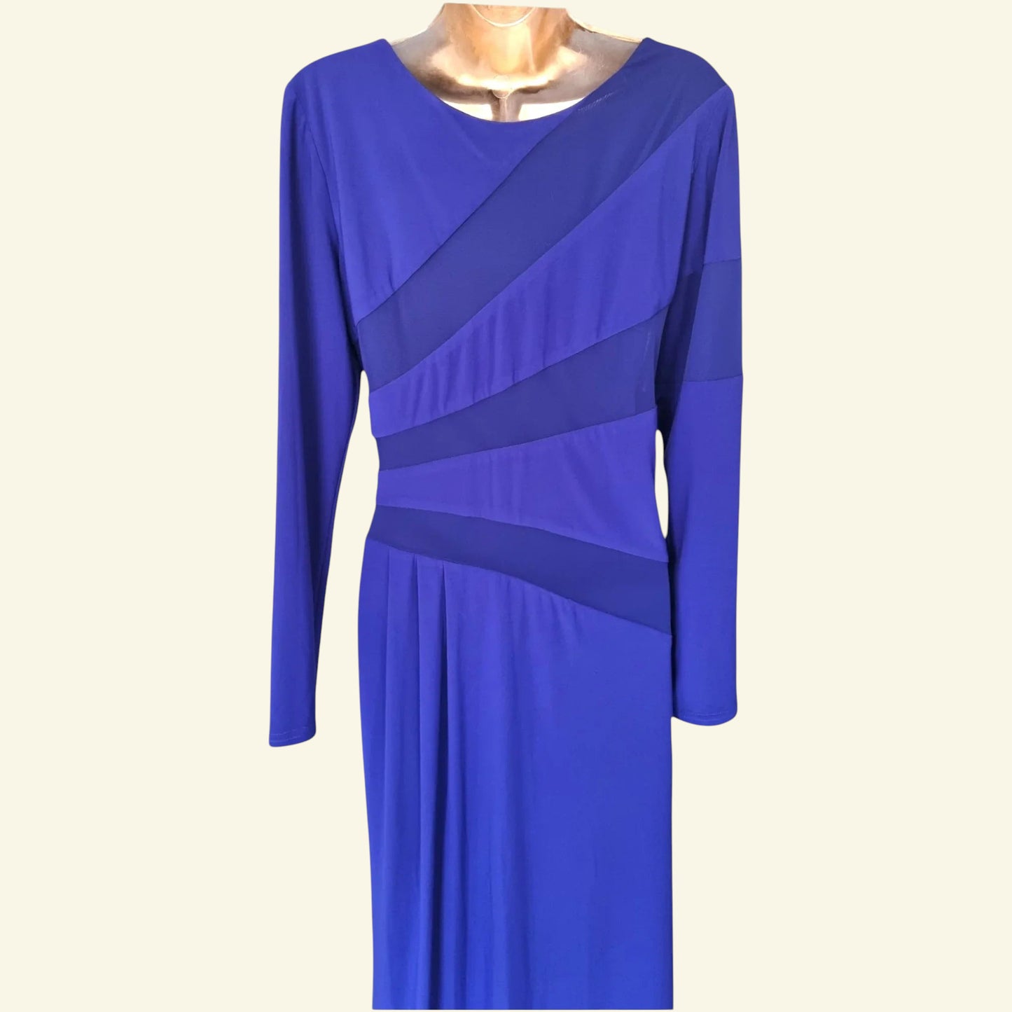Michaela Louisa Vintage Blue Special Occasion Dress UK 18 US 14 EU 46 - Timelessfashions