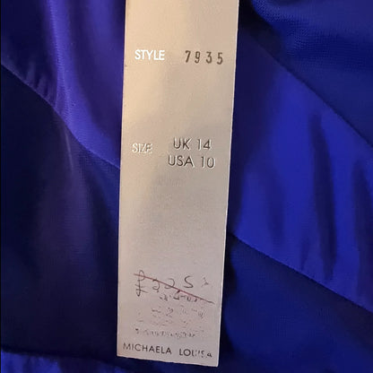 Michaela Louisa Vintage Blue Maxi Dress UK 14 US 10 EU 42 - Timelessfashions