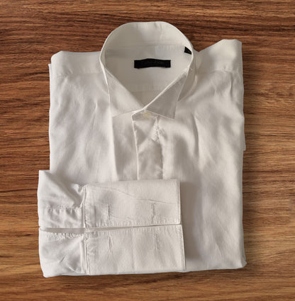 Calvin Klein Men's White Formal Cotton Shirt UK L 40 Timeless Fashions