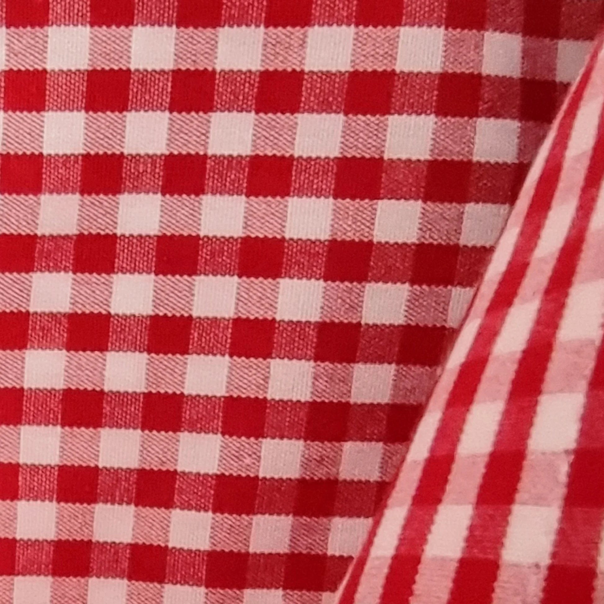 Hawes & Curtis Shirt Mens Red & White Check Formal Cotton Shirt Collar 15.5" - Timelessfashions