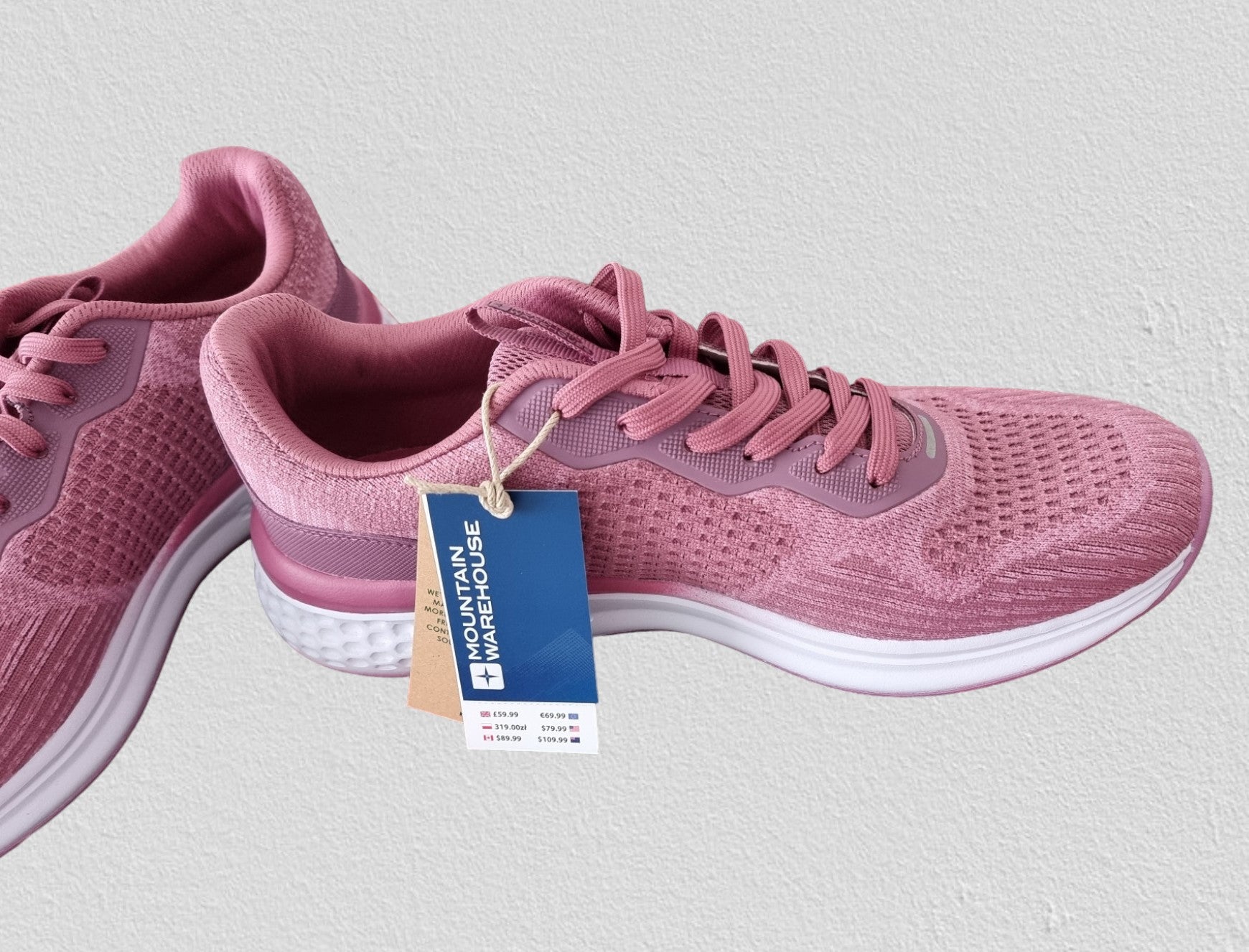 Mountain Warehouse Women’s Pink Running Shoes/Trainers UK 8 US 10 EU 41 Timeless Fashions