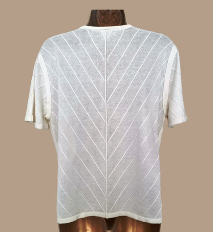 Caroline Charles Vintage Women’s White Short Sleeve Cardigan UK 16 US 12 EU 44 Timeless Fashions