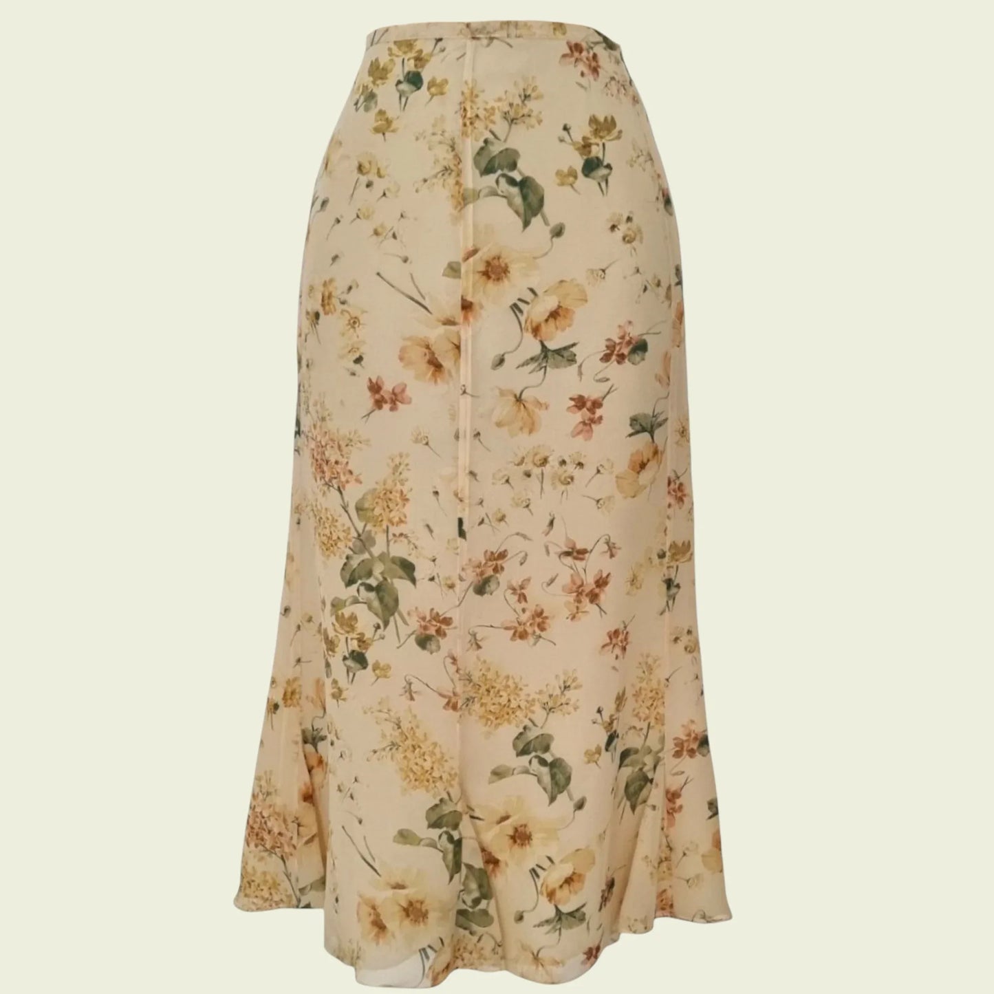 Caroline Charles Vintage Silk Skirt & Blouse UK 16 US 12 EU 44 - Timelessfashions