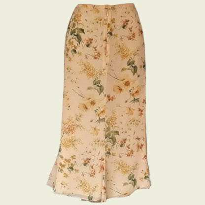 Caroline Charles Vintage Silk Skirt & Blouse UK 16 US 12 EU 44 - Timelessfashions