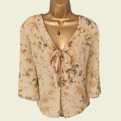 Caroline Charles Vintage Silk Skirt & Blouse UK 16 US 12 EU 44 - Timelessfashions