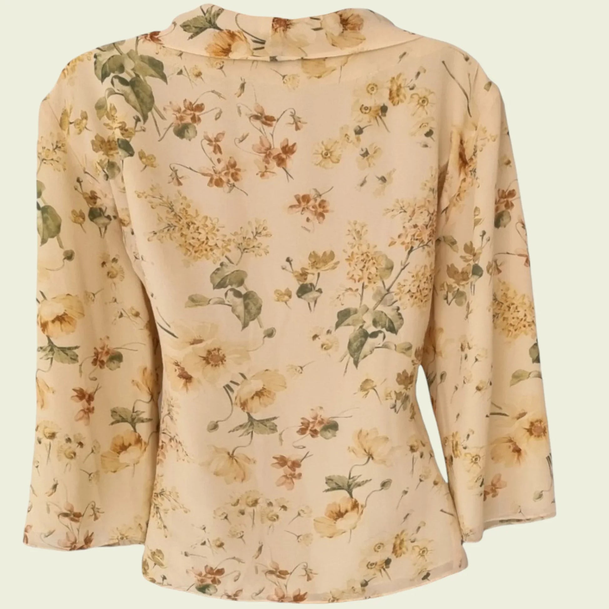 Caroline Charles Vintage Silk Skirt & Blouse UK 16 US 12 EU 44 - Timelessfashions