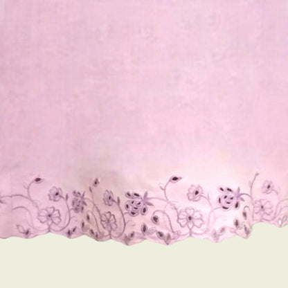 Viyella Vintage Lilac Broderie Anglais Dress UK 10 US 8 EU 38 - Timelessfashions