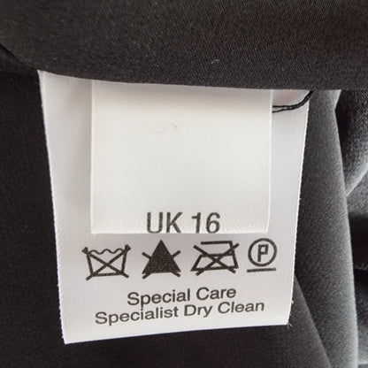 Caroline Charles Studio Vintage Black Lace Overlay Dress UK 16 US 12 EU 44 - Timelessfashions