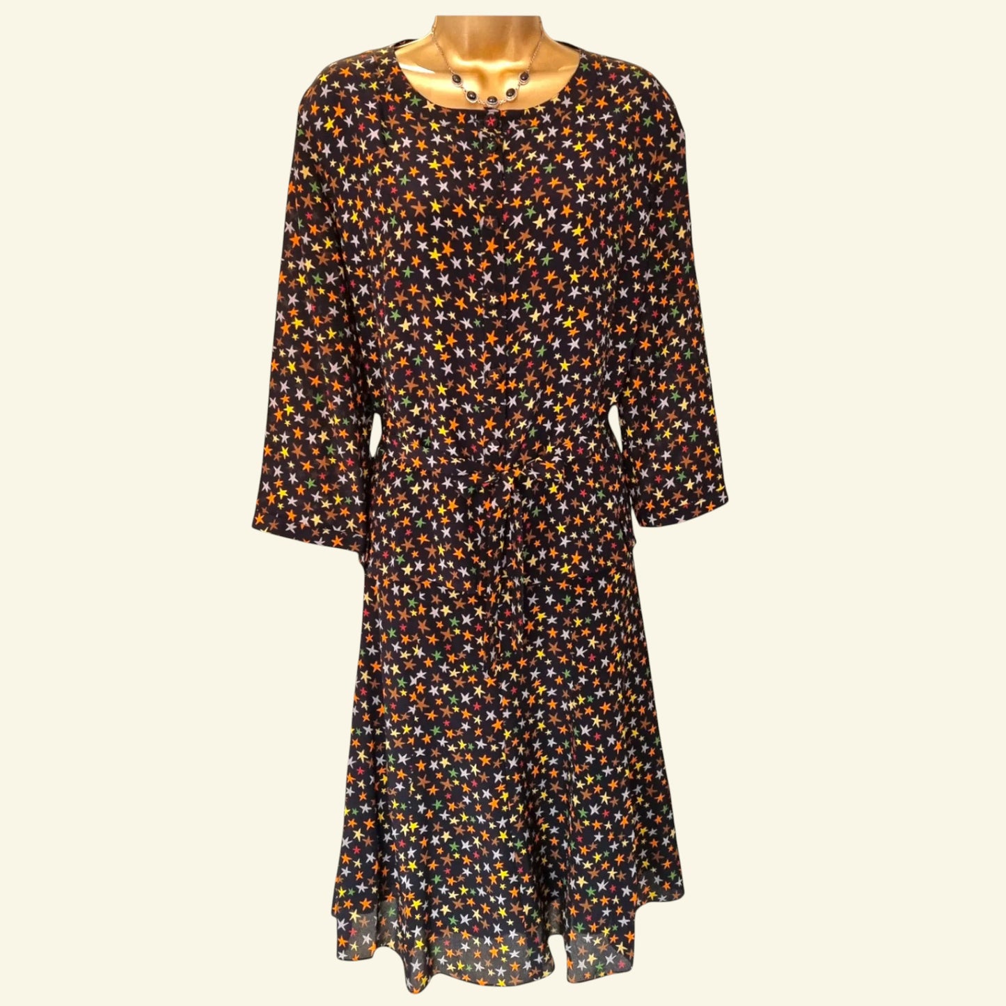 Caroline Charles London Vintage Black Silk Skirt & Top UK 16/18 US 12/14 EU 44/46 - Timelessfashions
