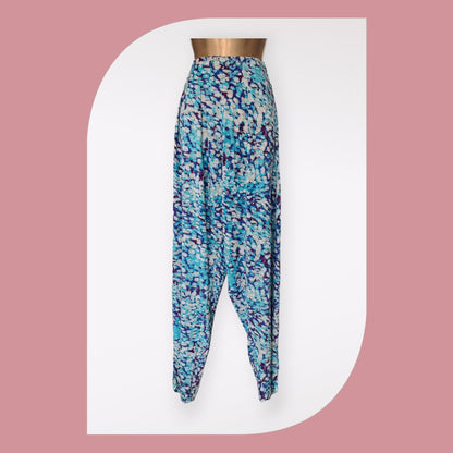 Pomodoro Aqua Summer Ankle Length Pants UK 18 US 14 EU 46 Timeless Fashions