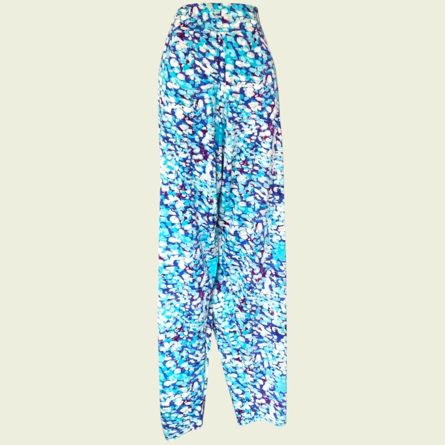 Pomodoro Aqua Summer Ankle Length Pants UK 18 US 14 EU 46 - Timelessfashions