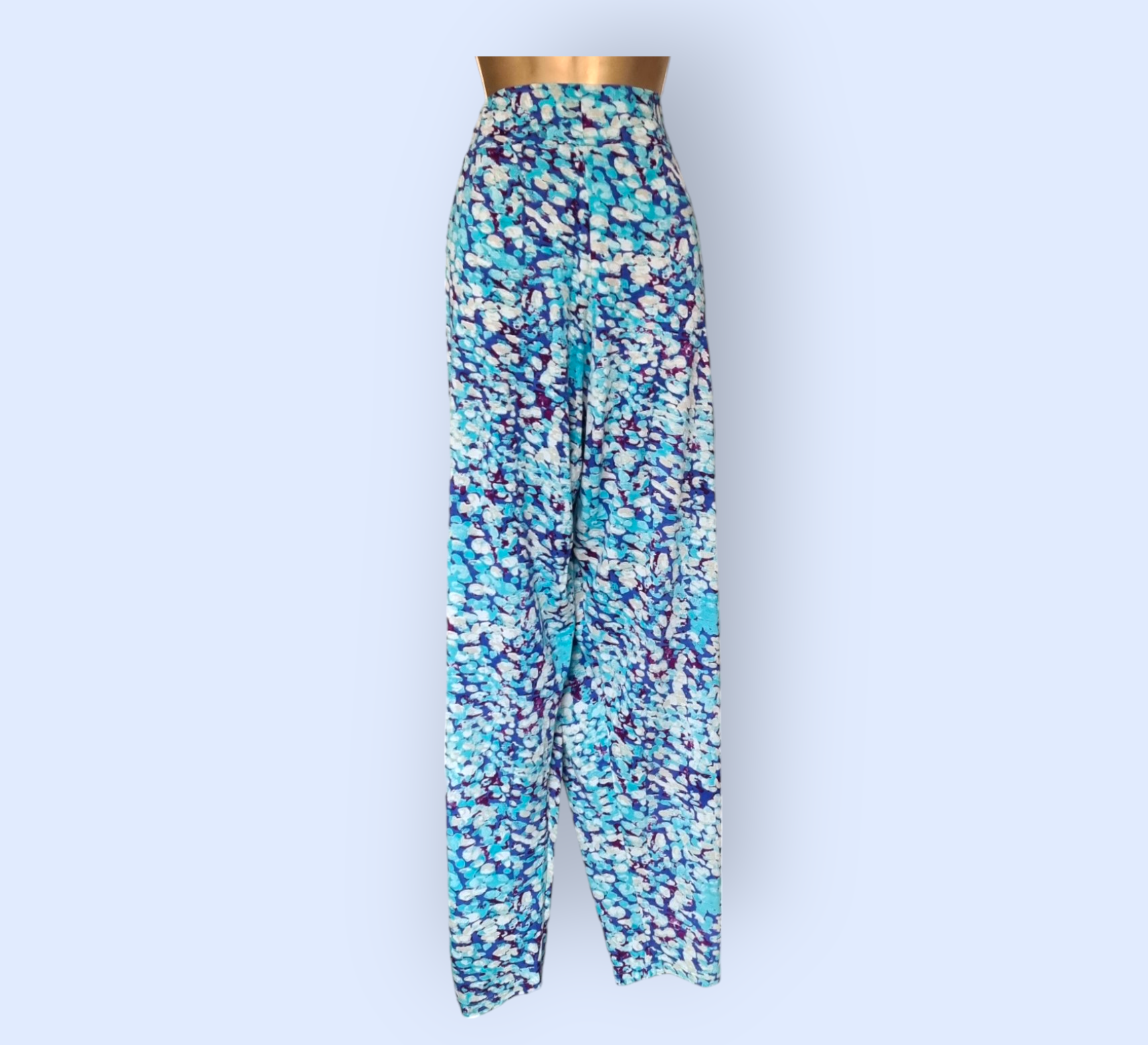 Pomodoro Aqua Summer Ankle Length Pants UK 18 US 14 EU 46 Timeless Fashions