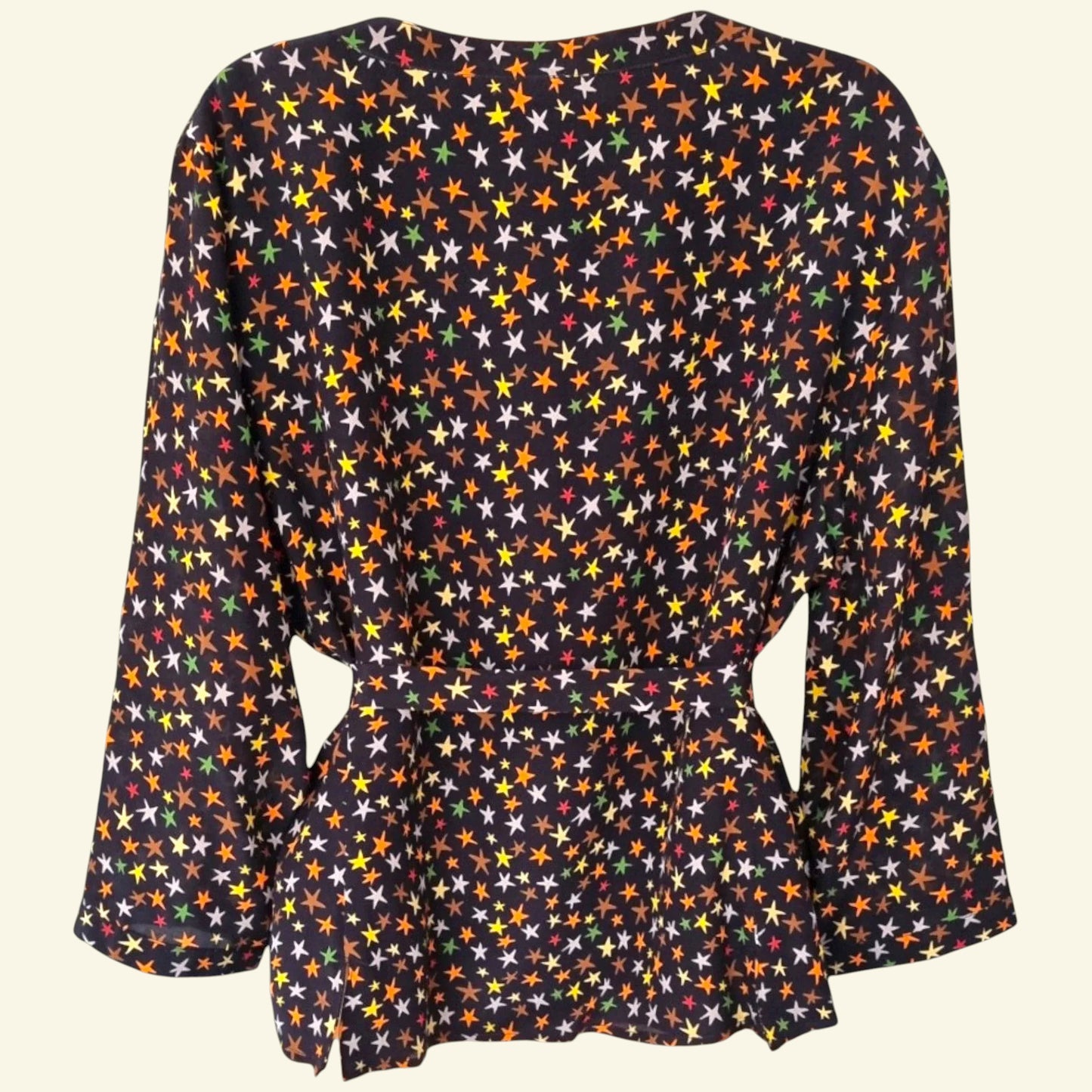 Caroline Charles London Vintage Black Silk Skirt & Top UK 16/18 US 12/14 EU 44/46 - Timelessfashions