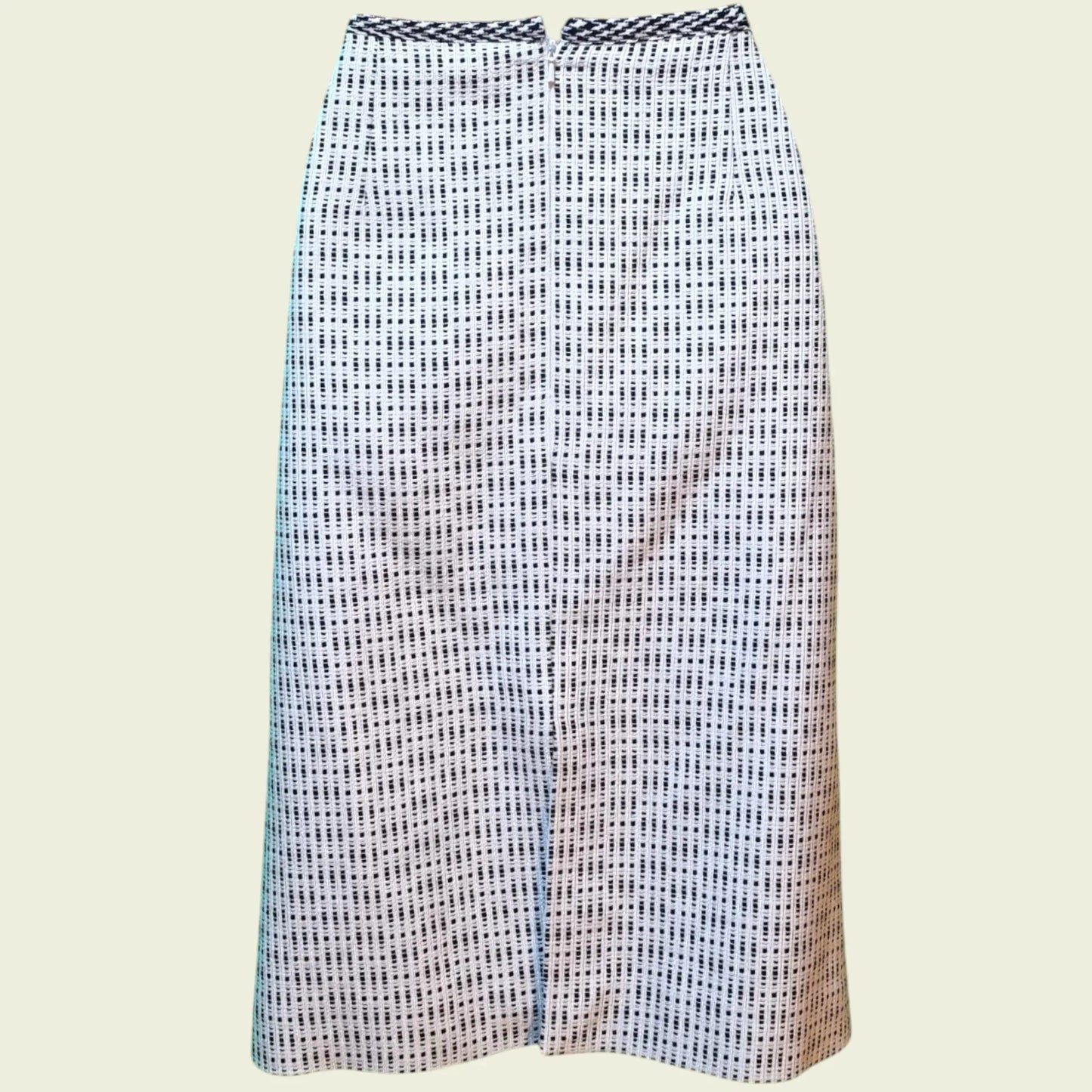 Caroline Charles London Vintage White Fleck Skirt & Jacket UK 16/18 US 12/14 EU 44/46 - Timelessfashions