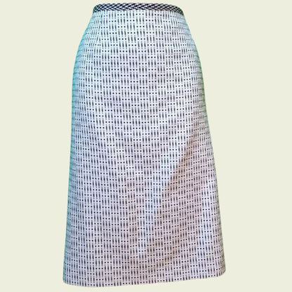 Caroline Charles London Vintage White Fleck Skirt & Jacket UK 16/18 US 12/14 EU 44/46 - Timelessfashions