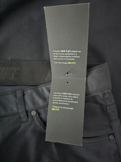 Nike Mens Black Golf Flex Hybrid Performance Dri Fit Stretch Trousers W36/L30 Timeless Fashions