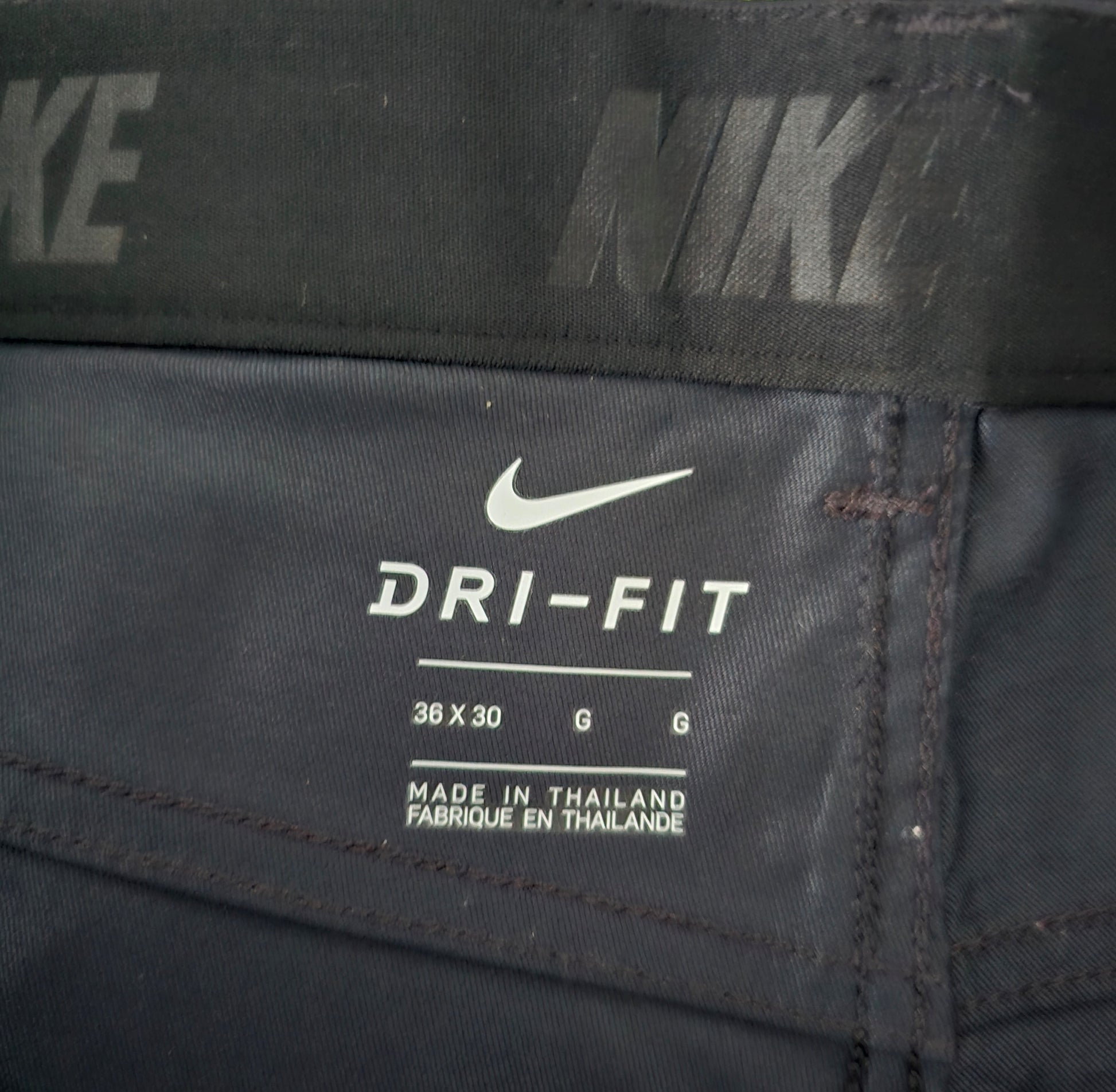 Nike Mens Black Golf Flex Hybrid Performance Dri Fit Stretch Trousers W36/L30 Timeless Fashions