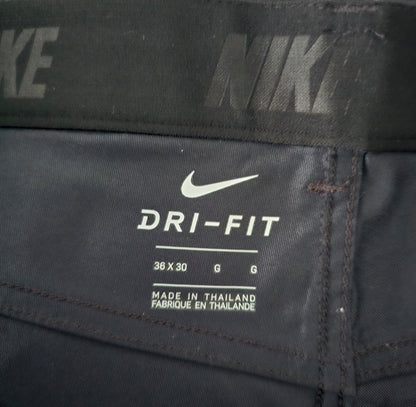 Nike Mens Black Golf Flex Hybrid Performance Dri Fit Stretch Trousers W36/L30 Timeless Fashions