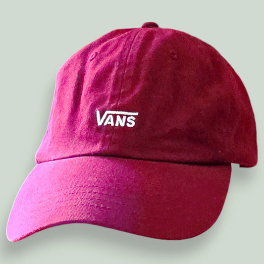 Vans Off The Wall Unisex Burgundy Baseball One Size Timeless Fashions