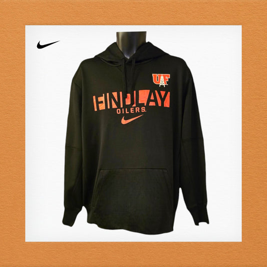 Nike DriFit Men's University of Findlay Oilers Black Fleece Hoodie XL Timelessfashions