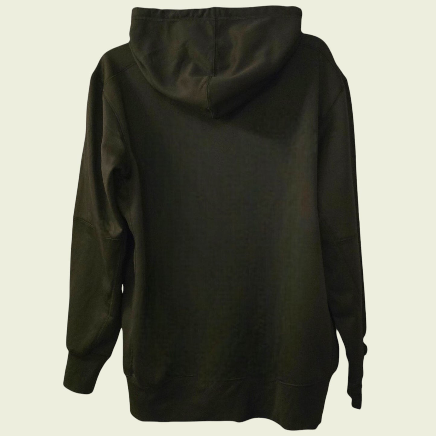 Black hoodie on a beige background