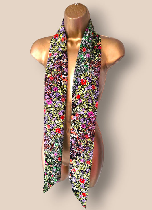 Caroline Charles Vintage Floral Silk Scarf Timeless Fashions