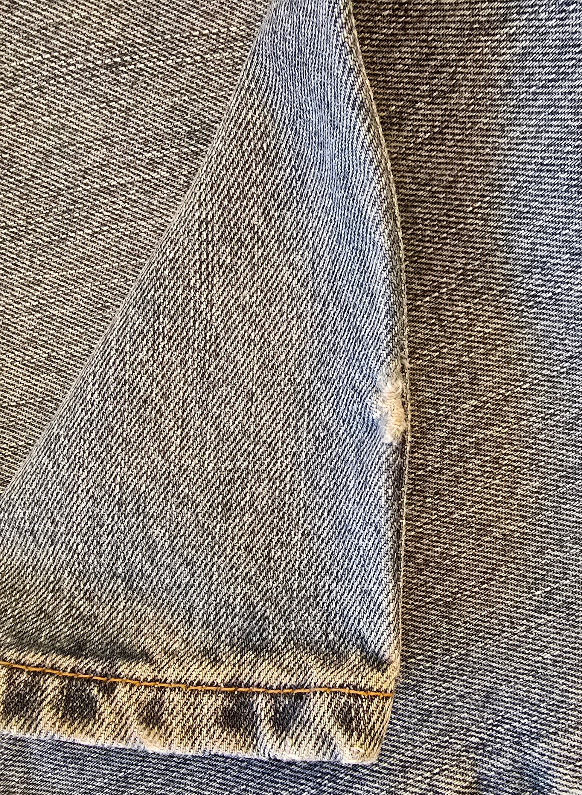 Wrangler Men's Blue Denim Jeans Straight Leg W38 L32 Timelessfashions