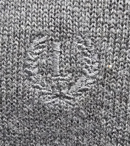 Lincoln Men's Grey Fine Knit Long Sleeve Sweater UK XXL Timelessfashions