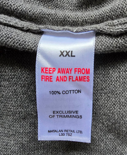 Lincoln Men's Grey Fine Knit Long Sleeve Sweater UK XXL Timelessfashions