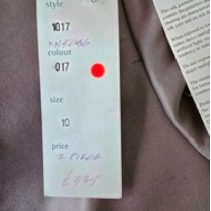 Medici Vintage Grey Silk Special Occasion Suit UK 10 US 6 EU 38 - Timelessfashions