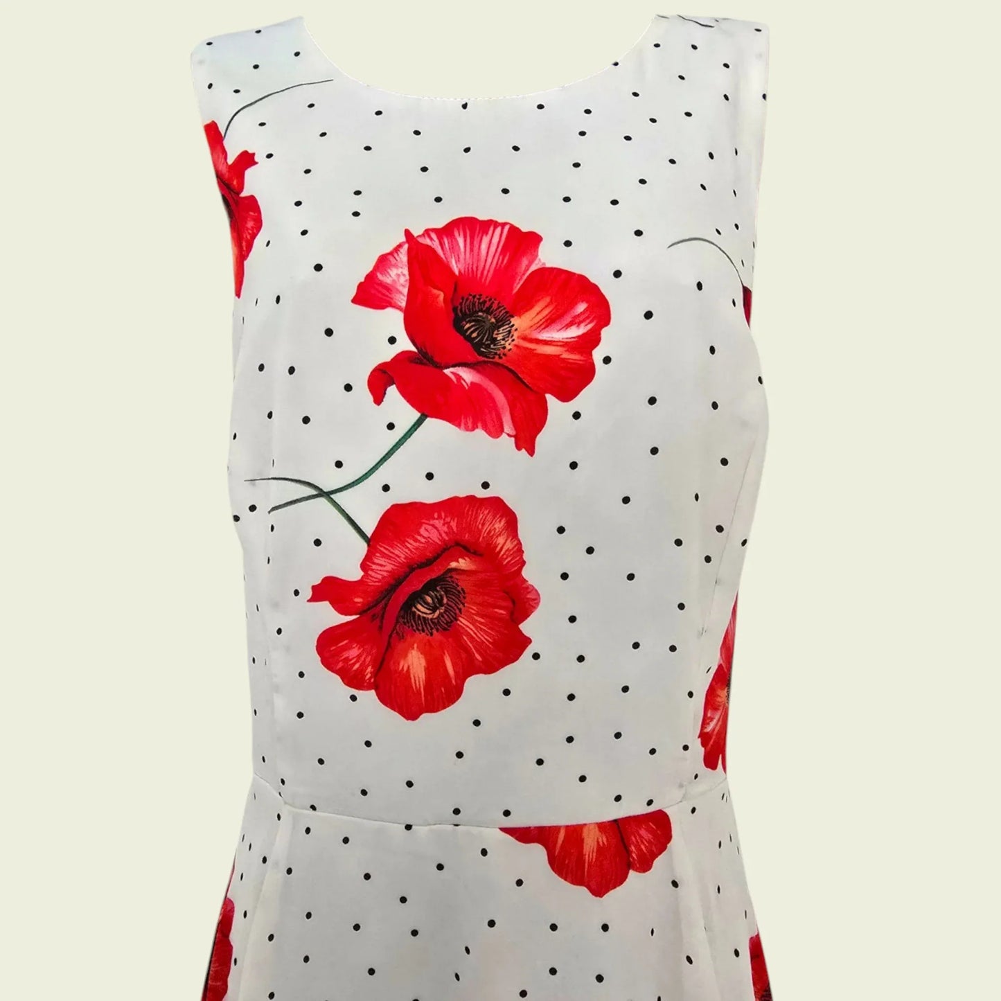 Roman Handkerchief Hem Poppy Dress UK 18 US 14 EU 46 - Timelessfashions
