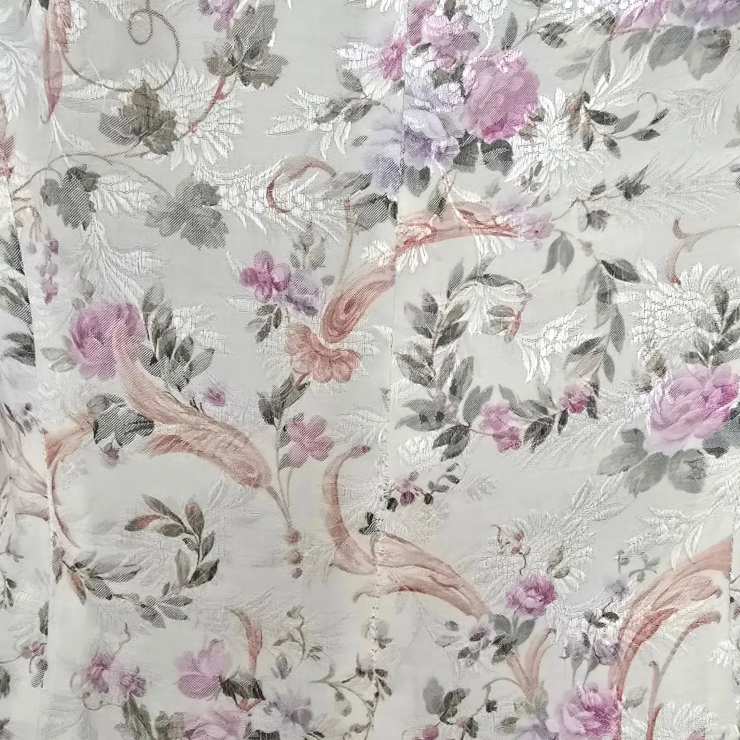 Caroline Charles White Floral Longline Jacket UK 8 US 4 EU 34 - Timelessfashions