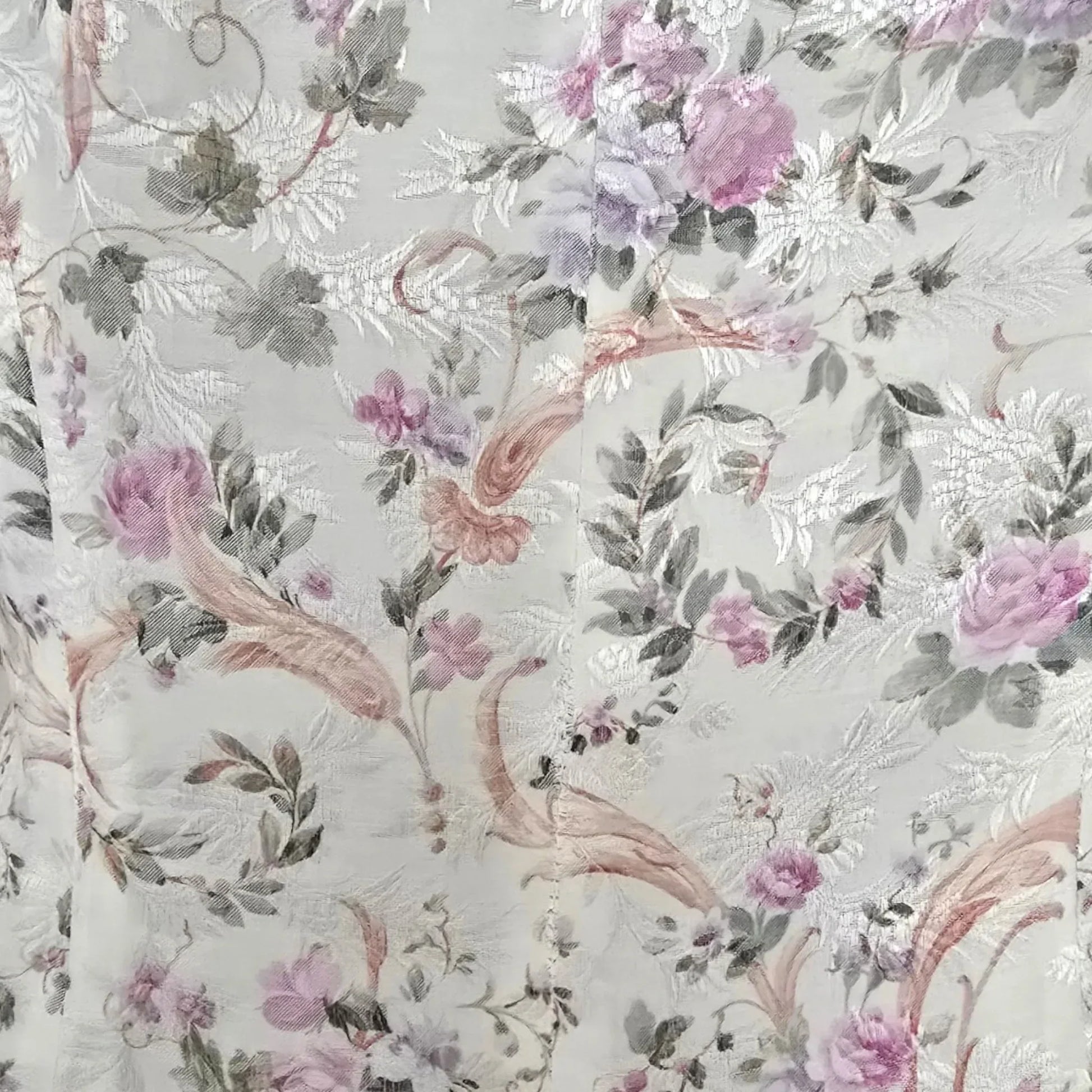 Caroline Charles White Floral Longline Jacket UK 8 US 4 EU 34 - Timelessfashions