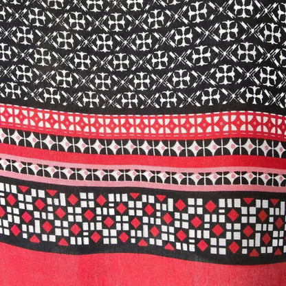 Masai Clothing White Black & Red Daiva Print Top UK 12 US 8 EU 40 - Timelessfashions