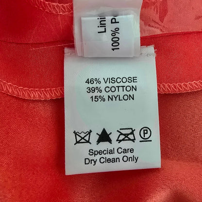 Caroline Charles Coral Lace Dress UK 14 US 10 EU 42 - Timelessfashions