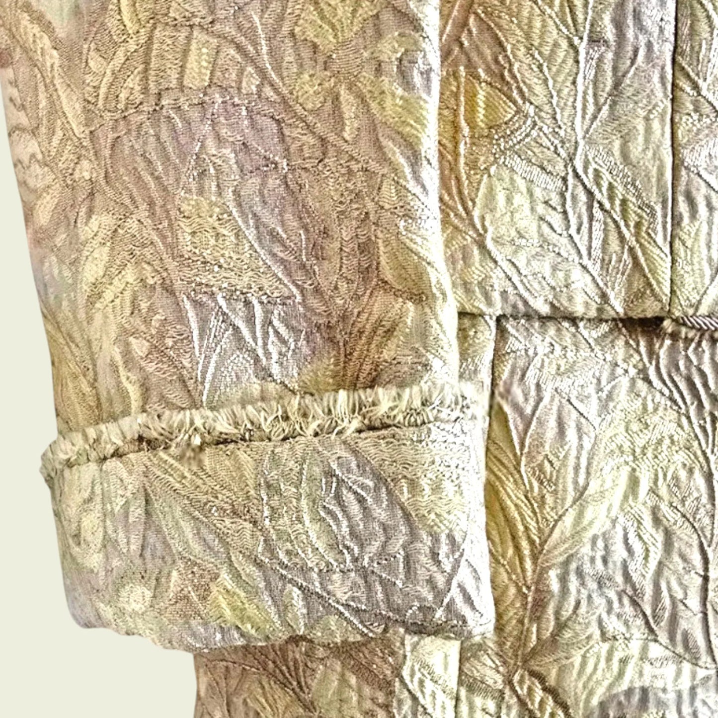 Caroline Charles Gold Jacquard Dress And Jacket UK 18 US 14 EU 46 - Timelessfashions