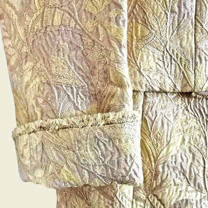 Caroline Charles Gold Jacquard Dress And Jacket UK 18 US 14 EU 46 - Timelessfashions