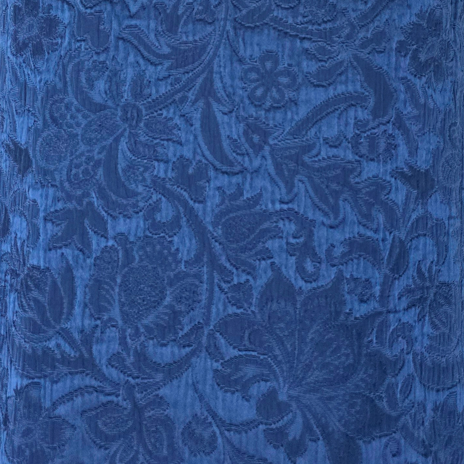 Midnight blue jacquard material