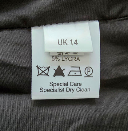 Caroline Charles Black And White Patchwork Style Dress UK 14 US 10 EU 42 Timeless Fashions