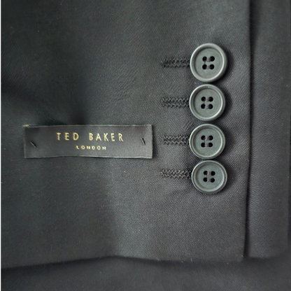 Dark blue suit jacket with Ted Baker label and buttons
