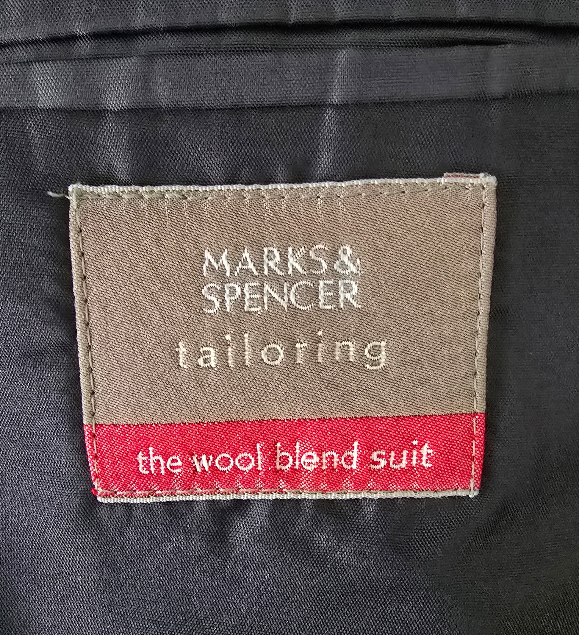 Marks & Spencer Mens Black Single Breasted Tuxedo Jacket UK 44 Timeless Fashions