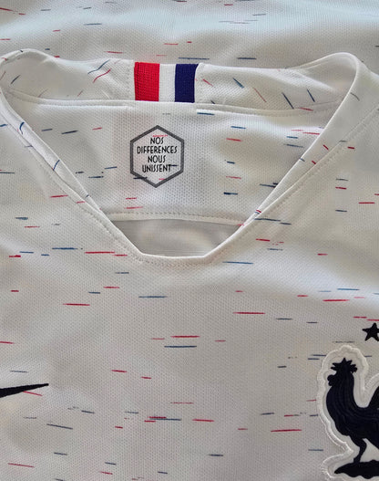 Nike Mens White French Football Federation 2018 Short Sleeve T Shirt UK L Timeless Fashions