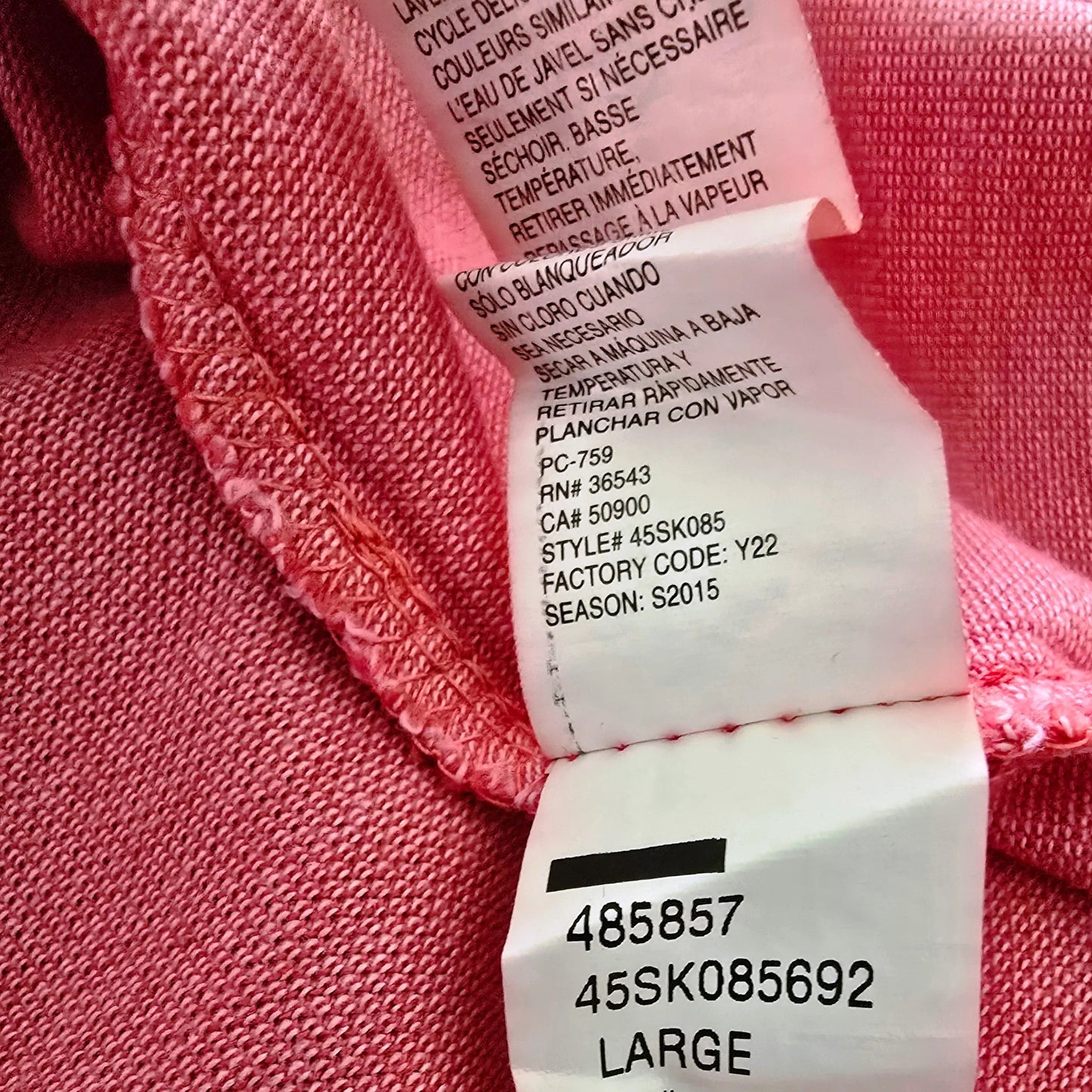 IZOD Mens Pink Short Sleeve Cotton Polo Shirt UK L - Timelessfashions